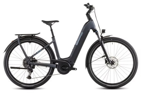 VTC Électrique Cube Kathmandu Hybrid One 800 Easy Entry Shimano Cues 10V 800 Wh 700 mm Gris Metallic 2026