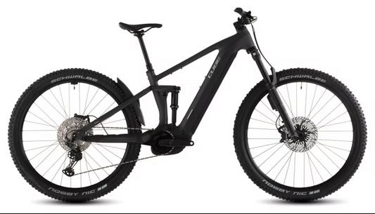 VTT Électrique Tout-Suspendu Cube Stereo Hybrid One44 EXC 800 Shimano 12V 800 Wh Bosch 120 Nm 29'' Gris Iron Noir 2026