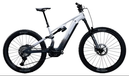 VTT Électrique Tout-Suspendu Lapierre Overvolt AM CF 10.8 Shimano 12V 800Wh Bosch 120 Nm MX (29/27.5'') Blanc/Gris 2026