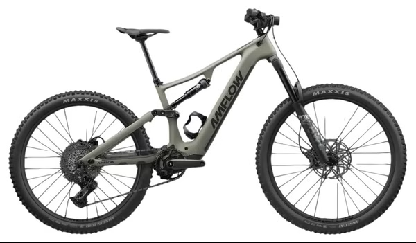 VTT Électrique Tout-Suspendu Amflow PR Carbon 12v 800 Wh DJI 125 Nm 29''/27.5'' Vert 2026