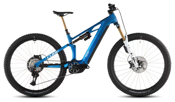 VTT Électrique Tout-Suspendu Cube Stereo Hybrid One44 HPC AT 800 12V 800 Wh Bosch 120 Nm 29'' Bleu Actionteam 2026
